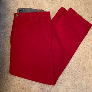 NWT Izod Red Corduroy Pants 36X32